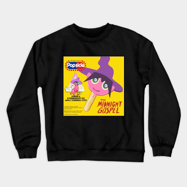 Midnight Gospel Clancy Icecream Crewneck Sweatshirt by Christian Lee Designs